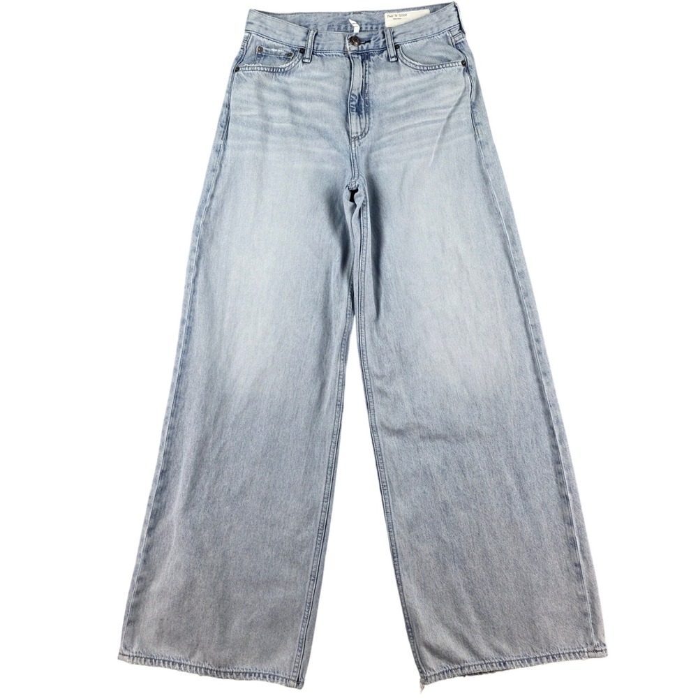 Rag & Bone Sofie High-Rise Ultra Wide Leg Jean Kierra Light Wash 28